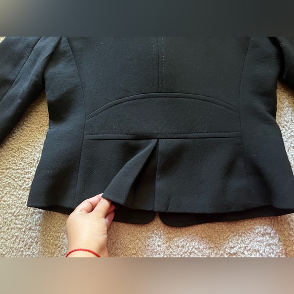 Talbots Luxe Wool Black Sz 10 Peacoat Jacket Blazer - Picture 10 of 13